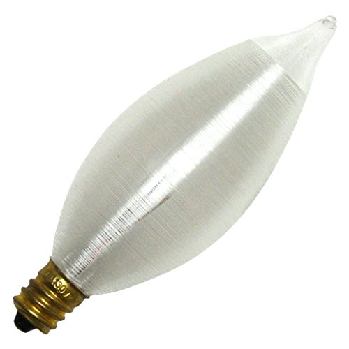 Bulbrite Incandescent C11 Candelabra Screw Base (E12) Light Bulb, 40 Watt, Satin