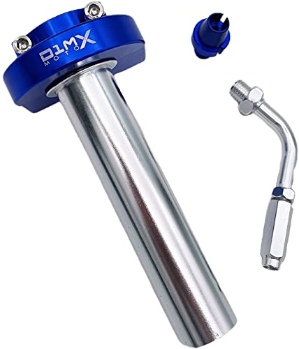 D1M MOTOX Tuyau d'accélérateur de 2,2 cm pour guidon de moto, tube d'accélérateur, accélérateur, tube à gaz compatible avec la plupart des motos, scooters, ATV (bleu) Cover