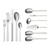 Inhalt: Besteck 12 Person: je 12 Gabel, Messer Monobloc, Löffel, Kuchengabel, Kaffeelöffel, je 1 Salatbesteck 2tlg, 1 Servierlöffel, 1 Schöpfer, 1 Serviergabel, 1 Tortenheber - Art.nr.: 1202006332