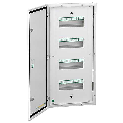 Schneider Electric A9HFD440 Acti 9 flexi tier distribution board comes with reversible double metal door for door opening 4 tier 40 modules-A9HFD440