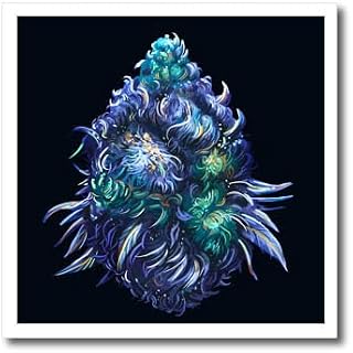 10x10 Iron on Heat Transfer for White Material - Watercolor Cannabis Bud Cannabis