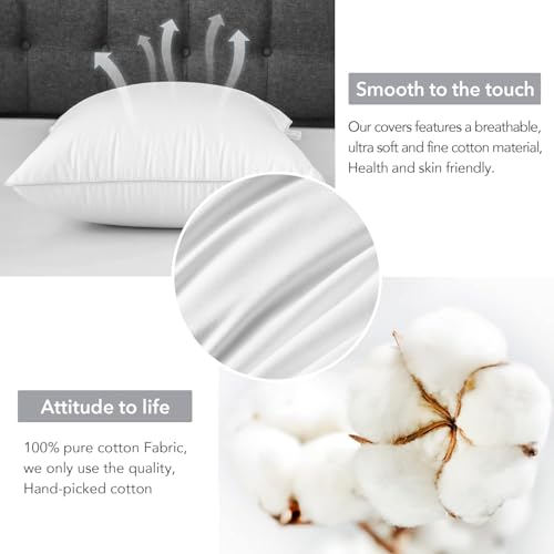 Image of FAVRIQ 14 x 36 Inch Pillow Inserts - Premium Square Interior Sofa Throw Pillow with 100% Cotton Cover - Decorative Pillow Insert - Pack of 1