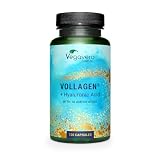 Vegavero Advanced Vegan Collagen Supplement 500 mg | 2 Months Supply | NO Additives | Plant-Based Collagen Capsules with Hyaluronic Acid | Essential Amino Acids | Vollagen