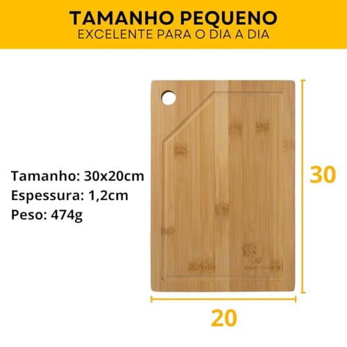 Faca do Chef - Cutelo Sky - Aço Inoxidável - 8 Polegadas (kit faca com tabua de corte)