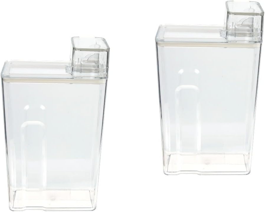 Yardwe Transparent Laundry Bottle Refillable Lotion Sub Bottle with Measurement Scale Liquid and Powder Storage Container for Home Hotel Laundry Room