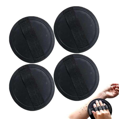 Guante exfoliante para removedor de piel muerta: pack de 4 almohadillas circulares