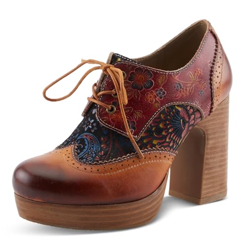 Spring Step L'Artiste Tothemax Platform Oxfords | Baroque-Inspired Leather Lace-Ups