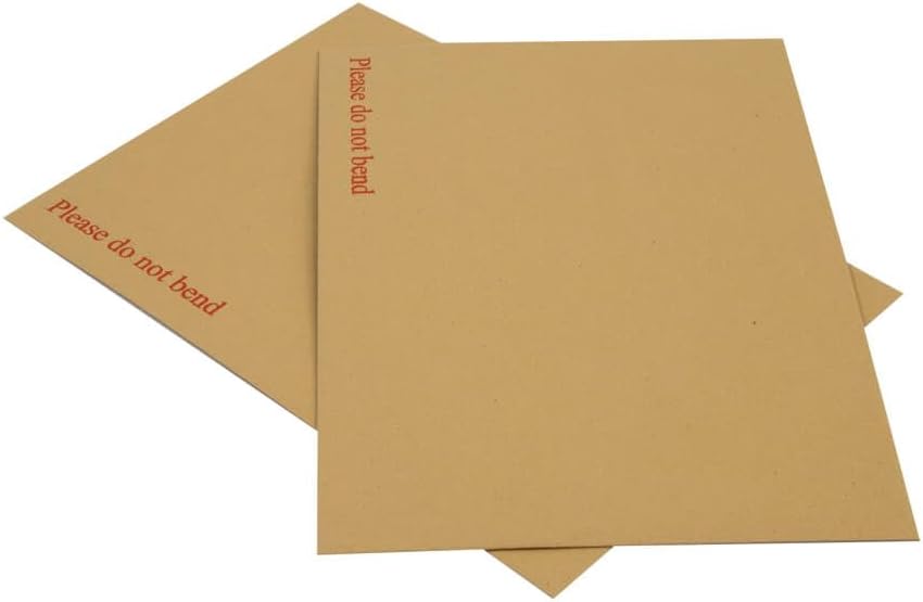 20 229mm x 162mm A5 C5 Manilla Hard Board Backed Envelopes Do Not Bend Envelope Pack of 20