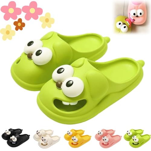 Dog Sandals Tongue, Big Eye Dog Slippers, Cute Funny Big Eye Dogs Cartoon Eva Slipper Sandals Non-Slip, 3d Tongue Kiss Slippers For Women