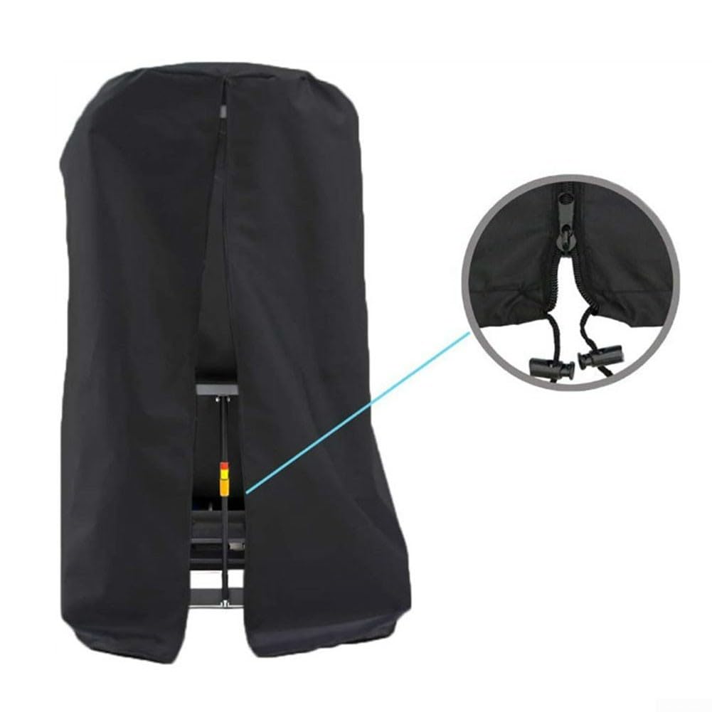 Housse pour tapis de course pliable - Protection imperméable avec fermeture éclair et cordon de serrage - Pour l'extérieur
