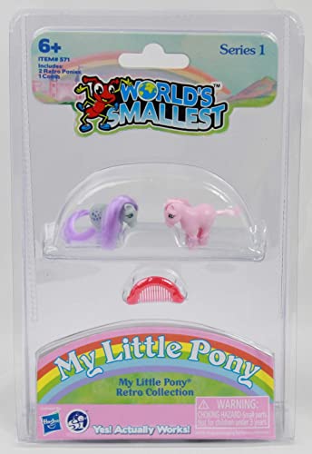 Worlds Smallest My Little Pony Retro Collection Series 1 Complete Set - Bundle #TOP3