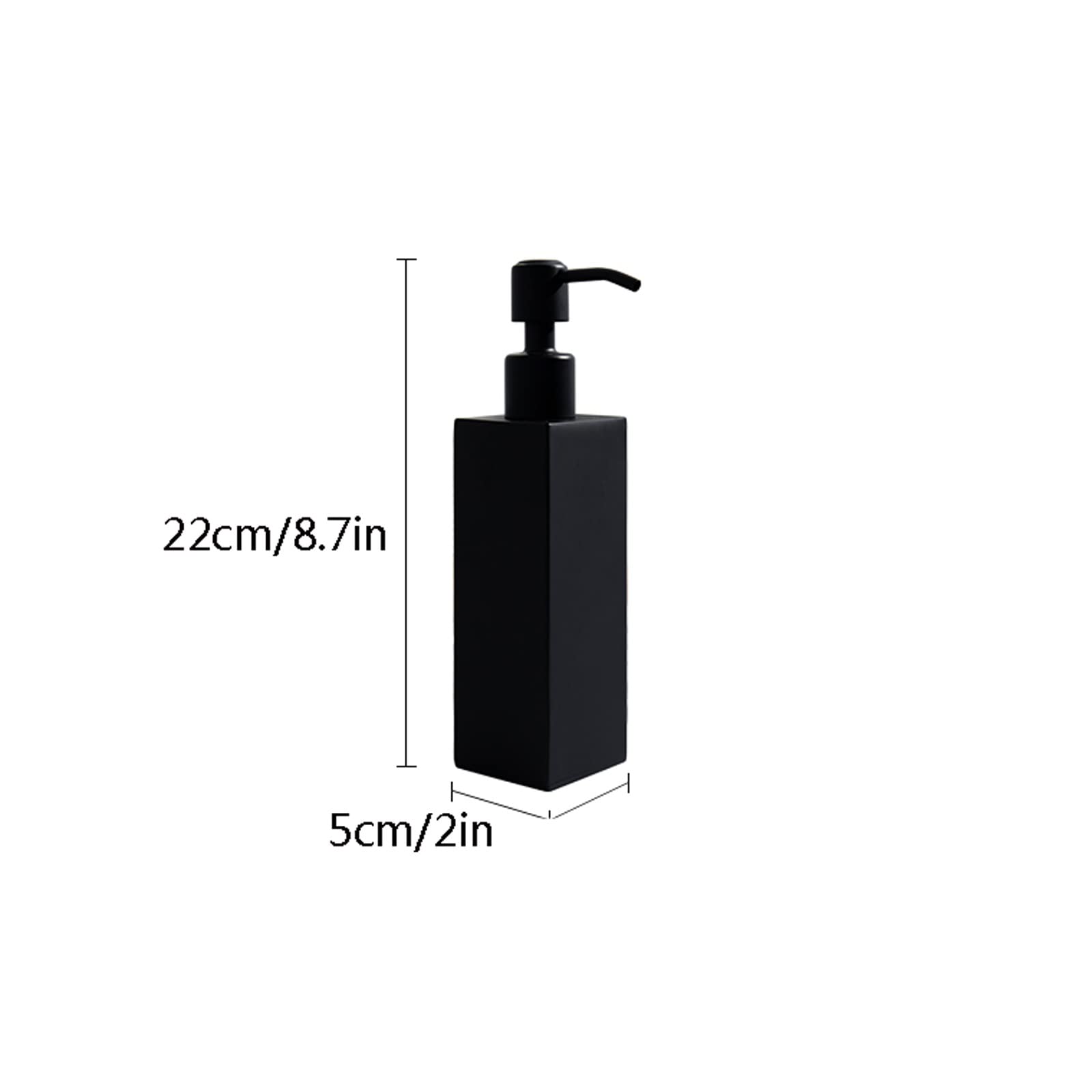 Dispensador de jabón líquido para baño, de Acero Inoxidable, para encimera, con Acabado níquel Cepillado, para Cocina y loción de Manos.