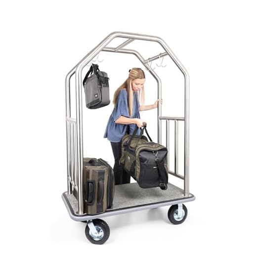 Durable Stainless Steel Luggage Cart