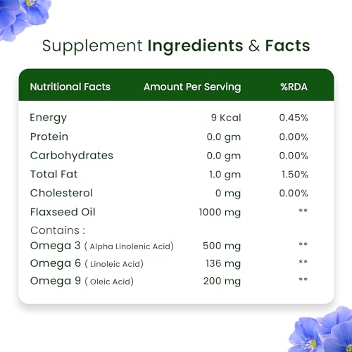 Himalayan Organics Omega 3 6 9 Vegan Natural Nutrition Supplement for Muscle, Bone, Heart & Skin - 90 Veg Capsules - Image 2