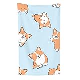 Tasse mit Corgi-Muster, Überwurf für Couchstühle, warme Plüschdecke für Bettwäsche und Reisen,...