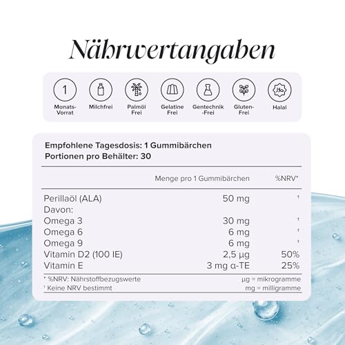 Omega 3 Kinder | 30 Gummibärchen | mit Vitamin E & D | Novomins – Ansicht 4