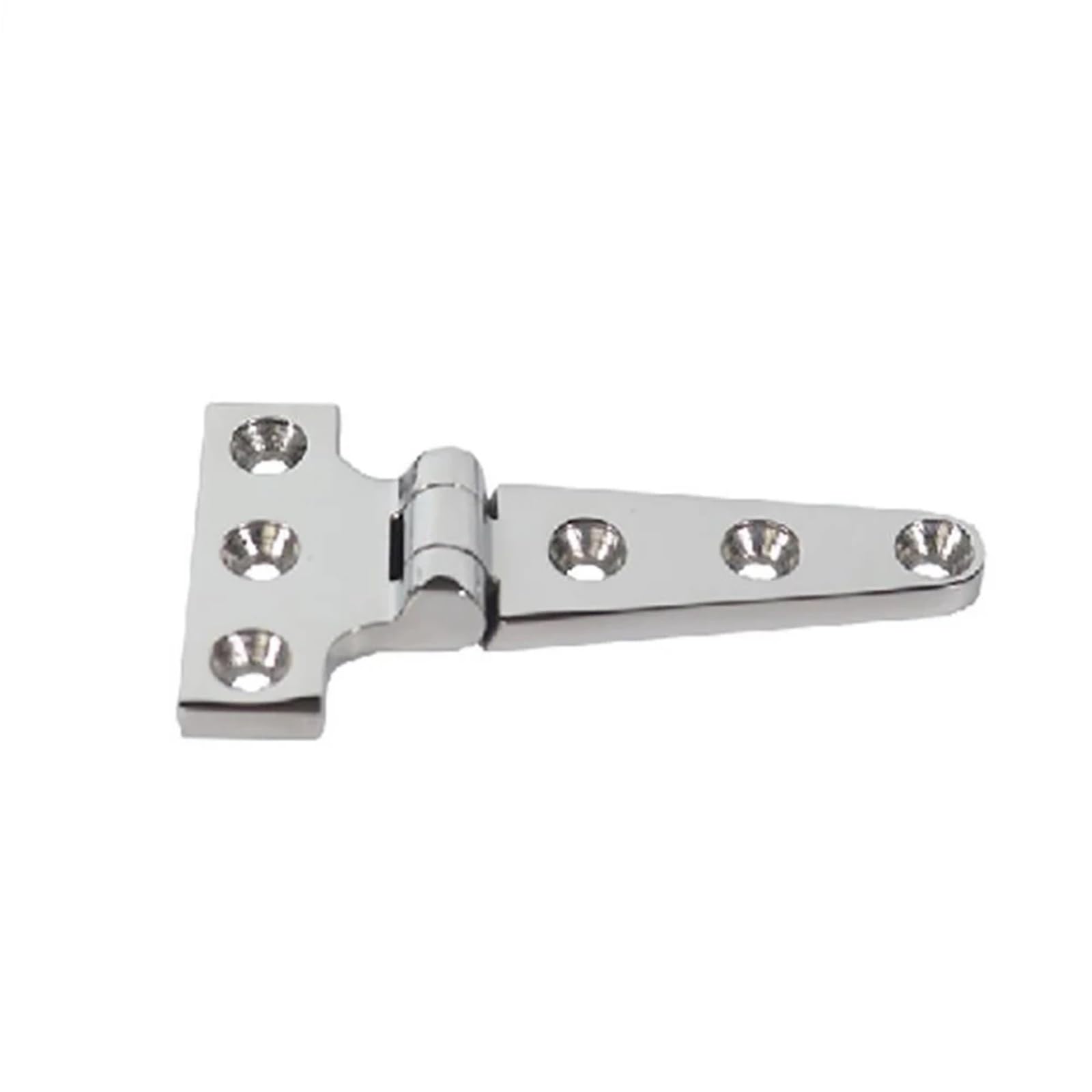 Charnière de porte en acier inoxydable 151x75x4.5mm en T pour montage marin et industriel