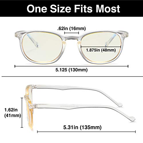 Gamma Ray Optics Blue Light Blocking Glasses Anti Glare 0.00 Power #TOP2