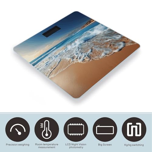 Báscula Digital de Baño FekiLoot con Vidrio Templado miniatura 3