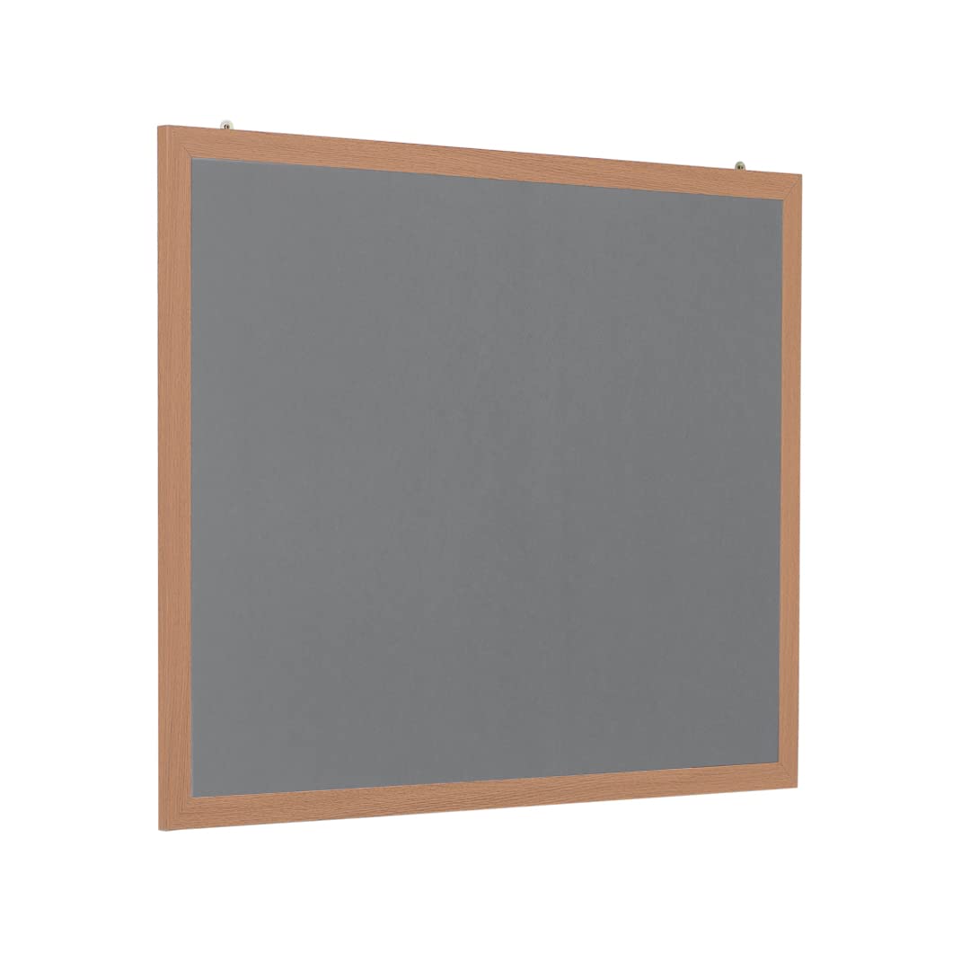 Oak Wooden Framed Noticeboard with Grey Felt 1200mm x 900mm(W&H)