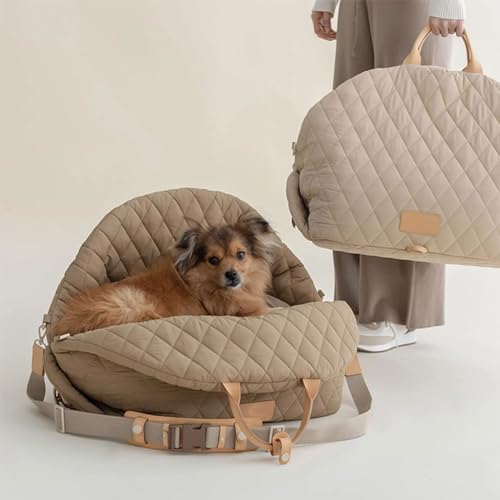 Bolsa de transporte para mascotas transpirable de gran capacidad con correa 5