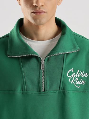 Image of Embroidered Logo Relaxed fit Cotton Sweatshirt