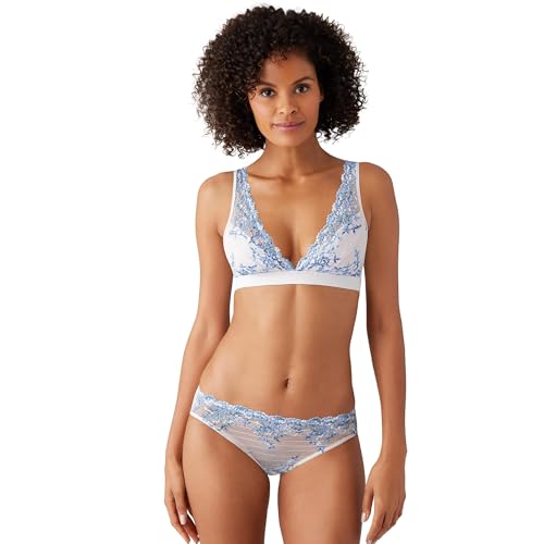 Image of Wacoal Women's Embrace Lace Lightly Lined Wire Free Mid Coverage Bralette, 852191