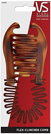 Vidal Sassoon Flex Clincher Comb, Brown