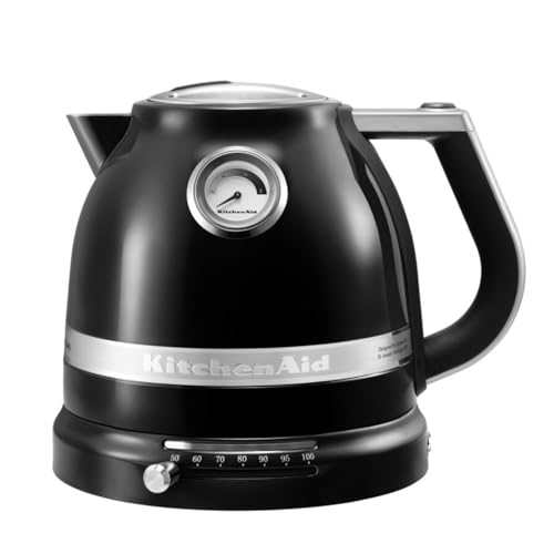 KitchenAid Bouilloire Électrique - Artisan - Température Réglable - 1,5 L - Noir Onyx