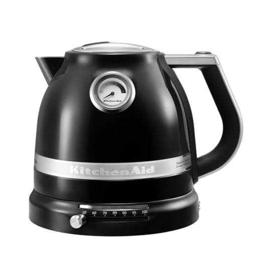 KitchenAid Artisan Bouilloire Électrique | Température Réglable | Noir Onyx 1,5 L