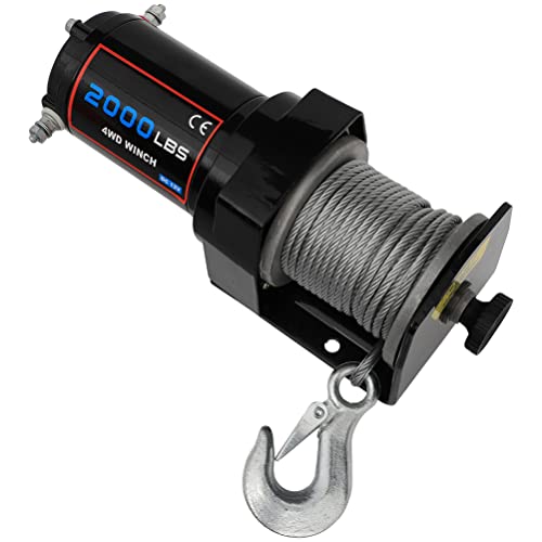 Winch eléctrico 12V 2000LB OCPTY para Jeep Wrangler miniatura 5