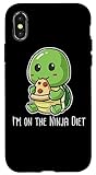 Tolles Geschenk für Nerd, Geek, Gamer, Comic Fan, Streamer, Blogger, Student die Ninjas, Land oder See Schildkröten, Reptilien, witzige Wortspiele, Nerdy Jokes, Geeky Humor und Witze lieben. Toll für den Besuch im Fast Food Restaurant oder Pizzeria.
