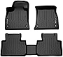 SMARTLINER All Weather Custom Fit Black 2 Row Floor Mat Liner Set Compatible with 2019-2023 Audi E-Tron / E-Tron Sportback (Only fits Without 2nd Row Retentions)