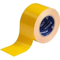 Brady ToughStripe Floor Marking Tape - Yellow, Non-Abrasive Tape
