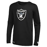 New Era NFL Football Men's Stadium Logo Long Sleeve Performance T-Shirt, Las Vegas Raiders, X-Large