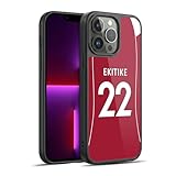 Head Case Designs Officially Licensed Liverpool Football Club Hugo Ekitiké 2025/26 Players Home Kit 1st Group Gel Armor Case [Military Grade Drop Protection] Compatible with Apple iPhone 13 Pro Max