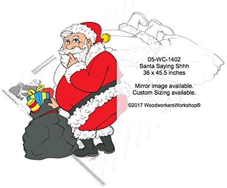 Santa Saying Shhh Yard Art Woodworking Pattern
