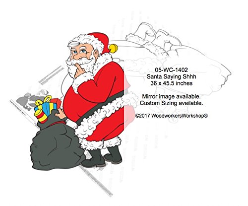 Santa Saying Shhh Yard Art Woodworking Pattern