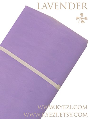 2 Rolls of Tulle 54" x 40 Yards (120 ft) Tutu Fabric Bolt Bridal Party Wedding Decoration, Wholesale Tulle, Party, Tulle Net (54" x 80 Yards,Lavender)