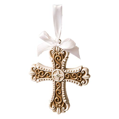 Fashioncraft 8697 Vintage Design Cross Ornament, Antique Cross Ornament, Cross Favor, Gift Favor, Baptism Favor, Christening Favor, 1 Piece #TOP5