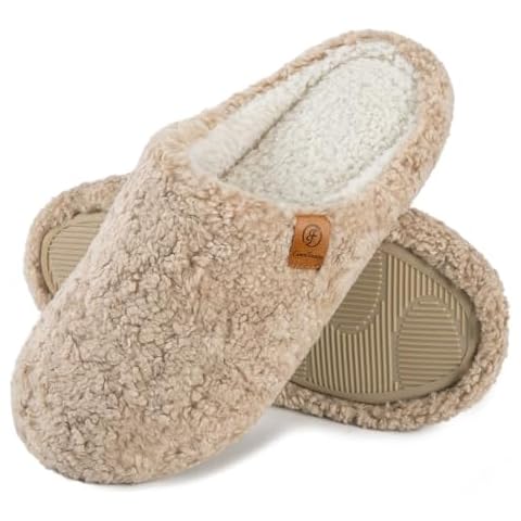 EverFoams Women's Lightweight Memory Foam Slippers Cover