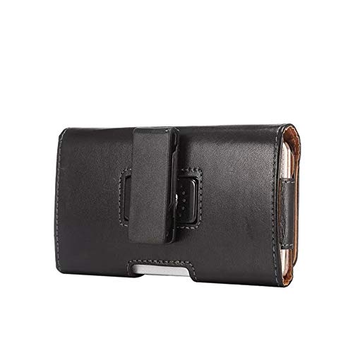 Horizontal Faux Leather Cellphone Holster Case Pouch Holder With Swivel Belt Clip For Samsung Galaxy A01 A10E A20E S10E, S9 S8 J3 Orbit/Iphone 13 12 Pro/Pixel 5, 4A 3 / Moto G7 Play/Lg K31 Rebel #TOP3