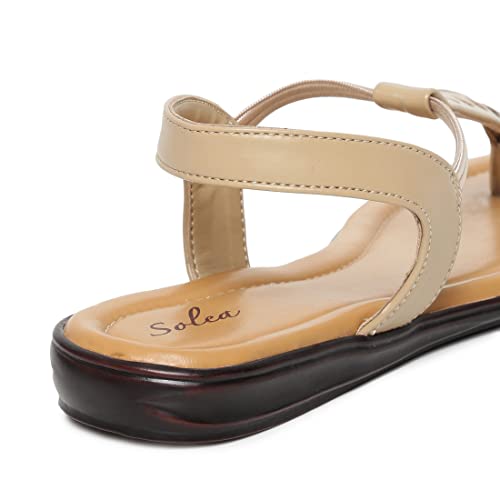 Image of Paragon K6009L Women's Sandals | Stylish Slip on Flats with Cushioned Soles | Trendy Lightweight Durable & Comfortable Fashion Slippers for Outdoor Use