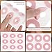 Tyqour 66 Pcs Corn Cushions, Corn Pads for Feet, Self-Stick Adhesive Corn Remover Pads Soft Foam Callus Cushions Toe Cushions Relief Pain from Calluses, Corns, Blisters, Heel Frictions (Pink)