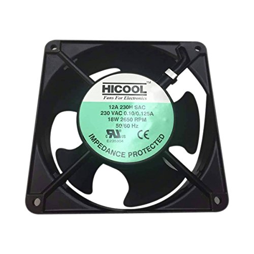 Hicool Cabinet Fan 4-Inch Square 220 V 