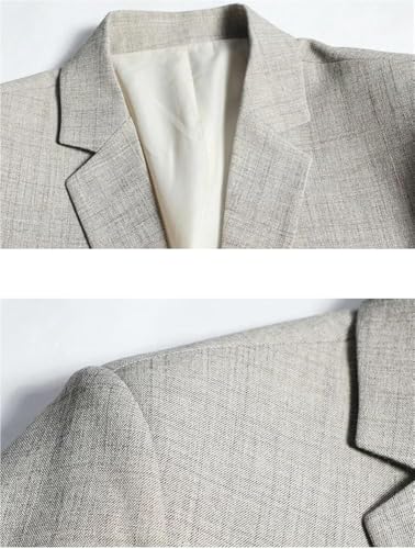 Men's Lightweight Business Suit Jacket Solid Formal Casual Slim Fit Work Coat Wedding Party Attire4