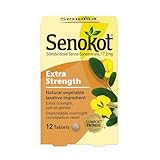 Senokot Natural Vegetable Laxative Ingredient, Extra Strength Tablets, 12-Count (Packaging may vary)