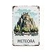 Produktbild PGCKSK Meteora Griechenland,Home Office Küche Pub Club Cafe Bar Farm Restaurant Kollektion Metall Wanddekoration(20 x 30 cm) 8 x 12 Zoll-R67BEAYODKP