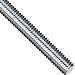 Steel Fully Threaded Stud, Zinc Plated, 3/8"-16 Thread Size, 4" Length, Right Hand Threads, Made in US (Pack of 10)