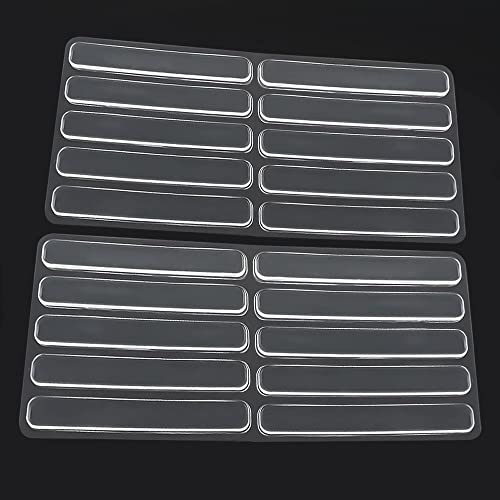 Amortisseur Porte Placard，20 pcs Patin Antiderapant Transparent Pieds Butee de Porte Tampon en Silicone Patin Antiderapant Antibruit, Butées de Protection en Caoutchouc,pour Portes de Placard,Cuisine
